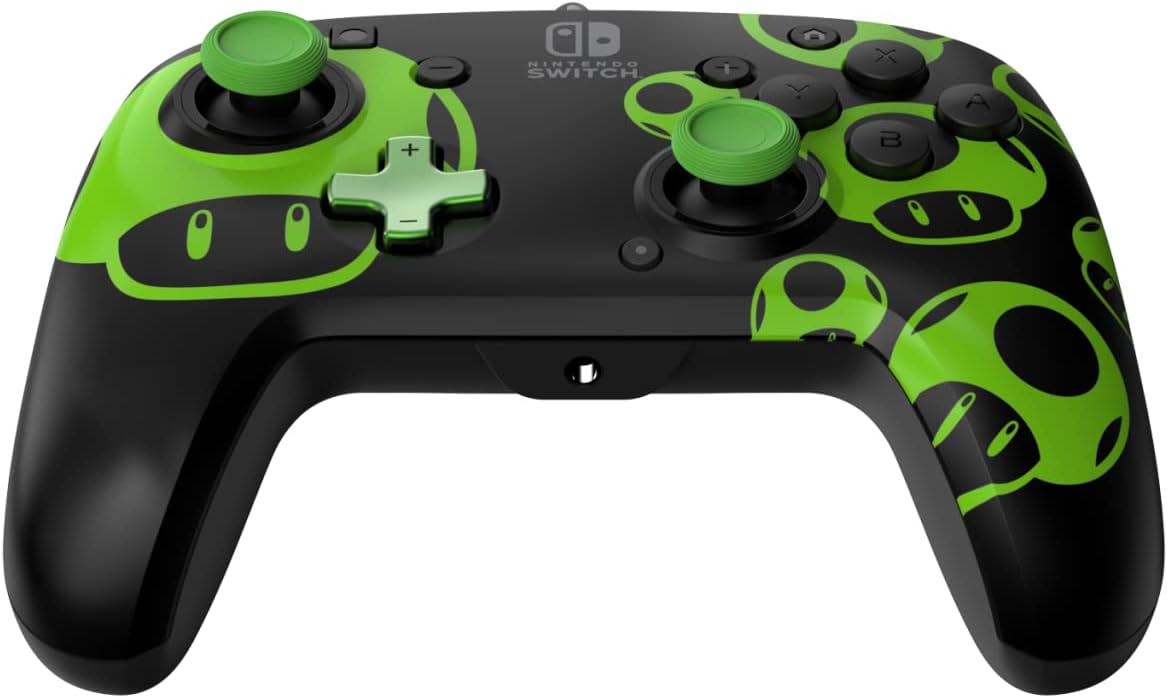 Nintendo Switch - PDP Super Mario Wired controller 1-UP Glow in the dark