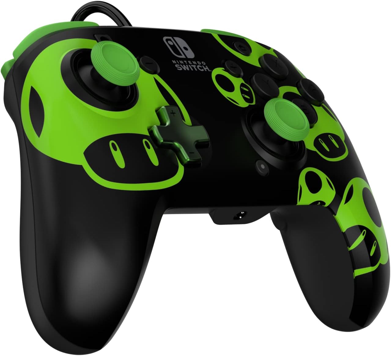 Nintendo Switch - PDP Super Mario Wired controller 1-UP Glow in the dark