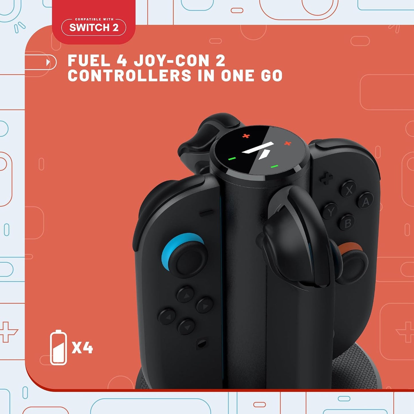 Nintendo Switch 2 Joycon Stealth Quad Charging Dock
