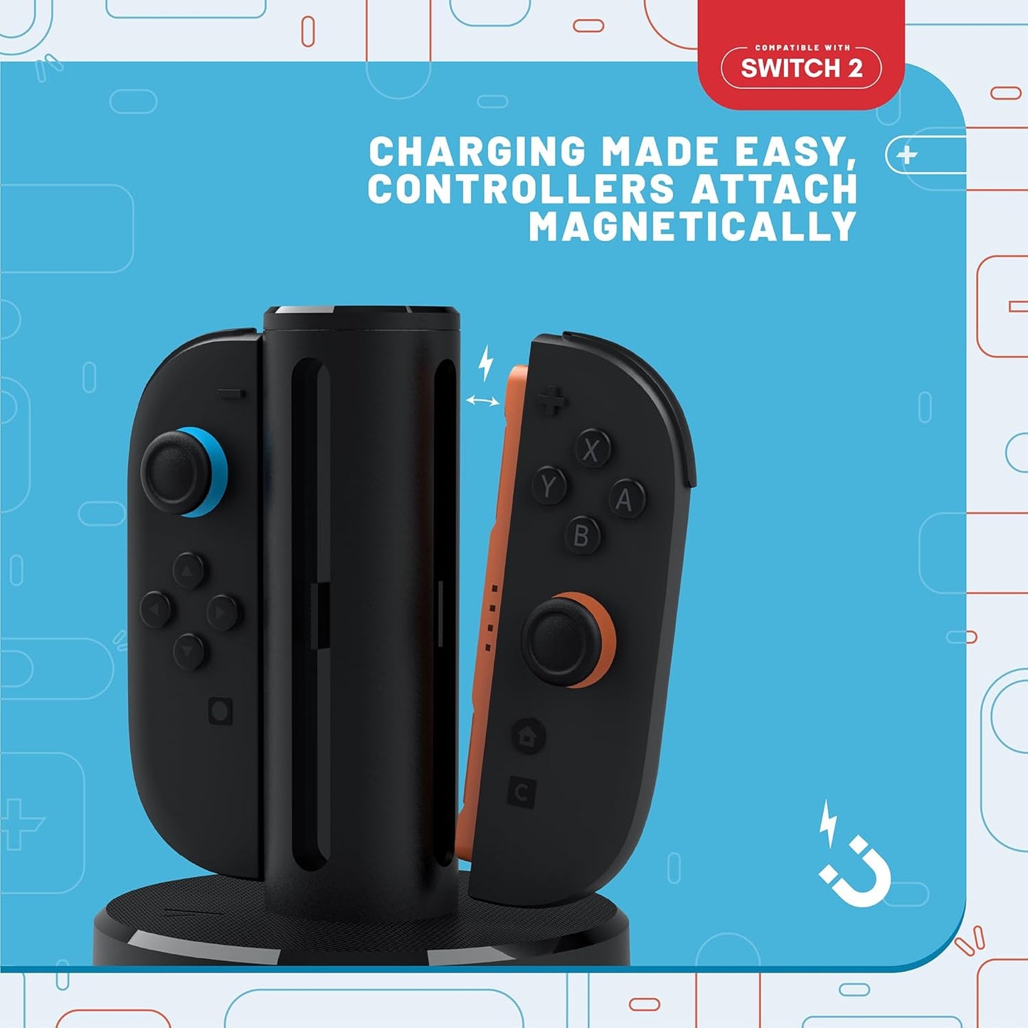 Nintendo Switch 2 Joycon Stealth Quad Charging Dock