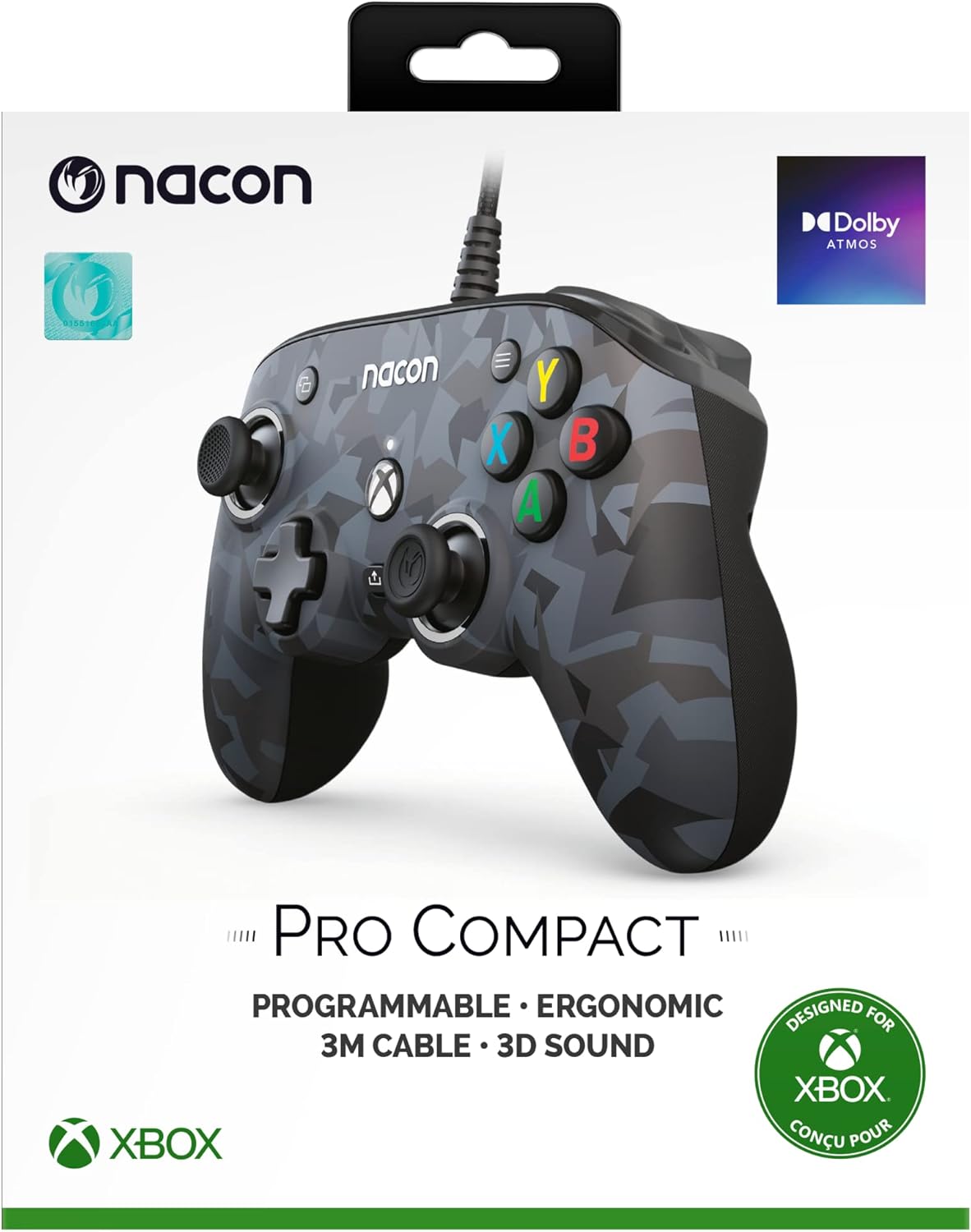 Xbox One, Series S, X - Nacon Wired PRO Compact Controller (Camo Urban)