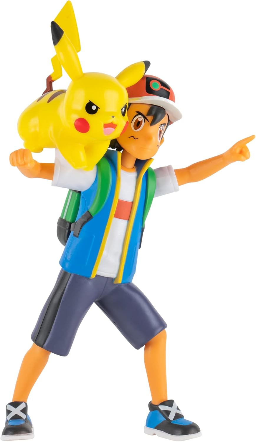 Pokémon 4.5" Feature Battle Action Figure, Features Ash and Pikachu