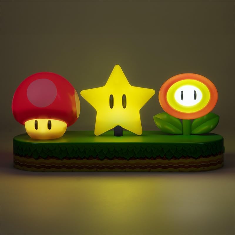 Super Mario Icon Light - Officially Licensed Mario Brothers Desk Light