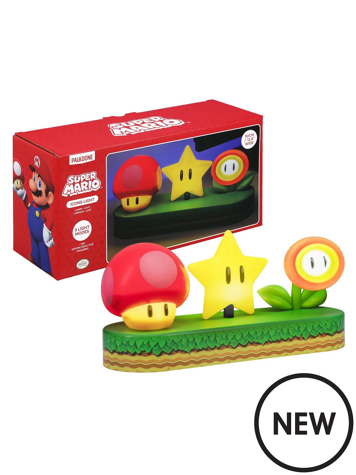 Super Mario Icon Light - Officially Licensed Mario Brothers Desk Light