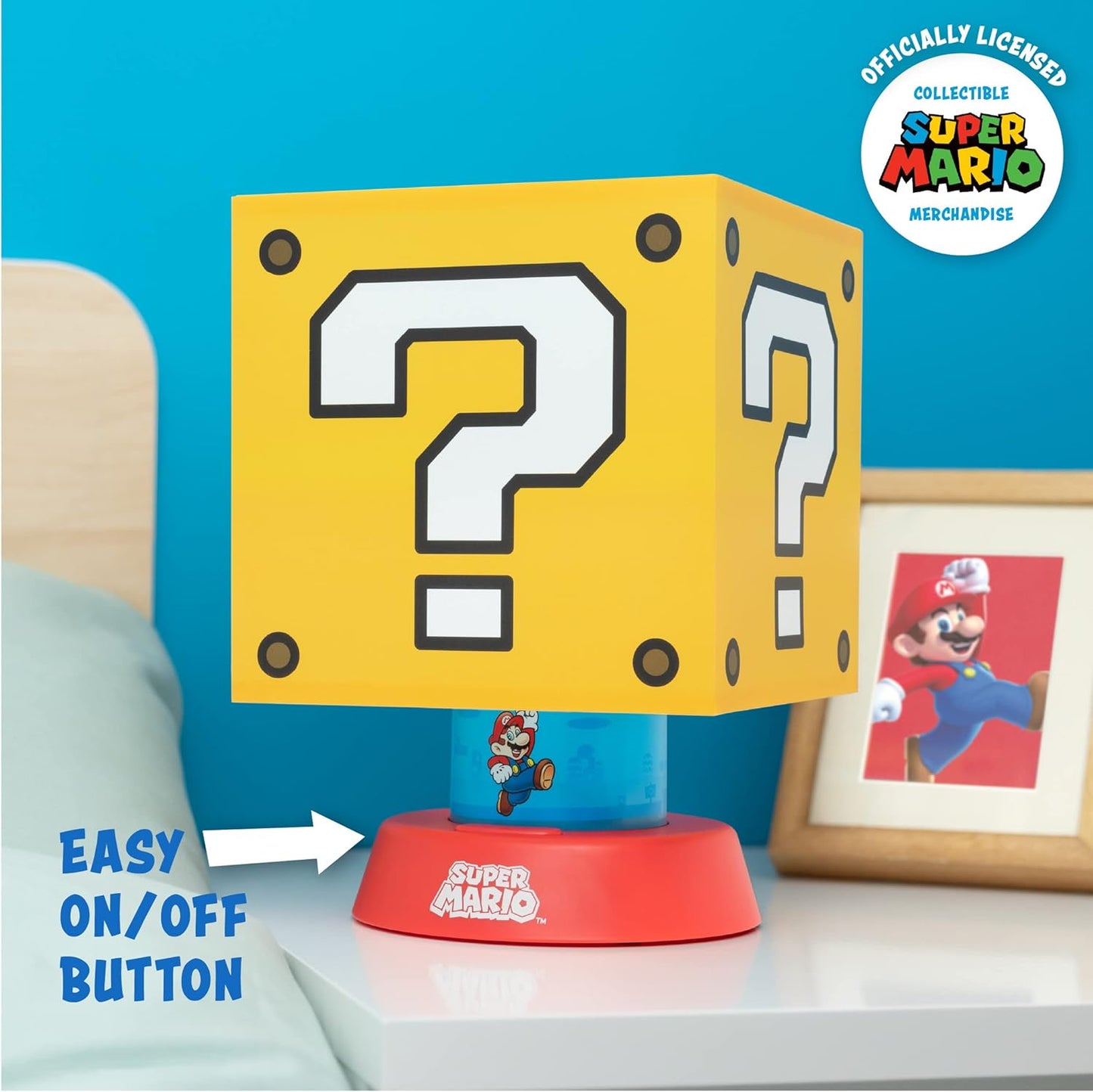 Super Mario Question Block Lamp - Officially Licensed Nintendo Merchandise