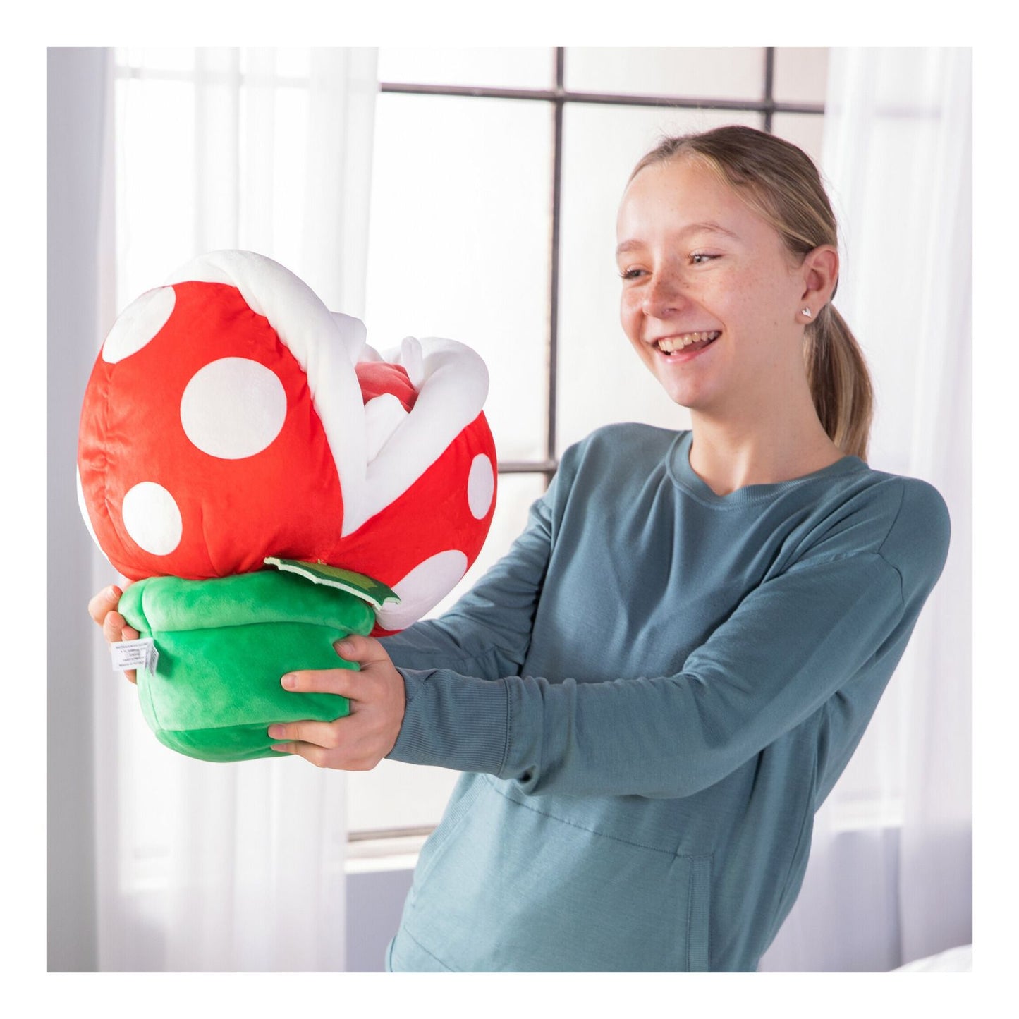 MER | Club Mocchi Mocchi Super Mario Piranha Mega Plush – Large Soft Toy