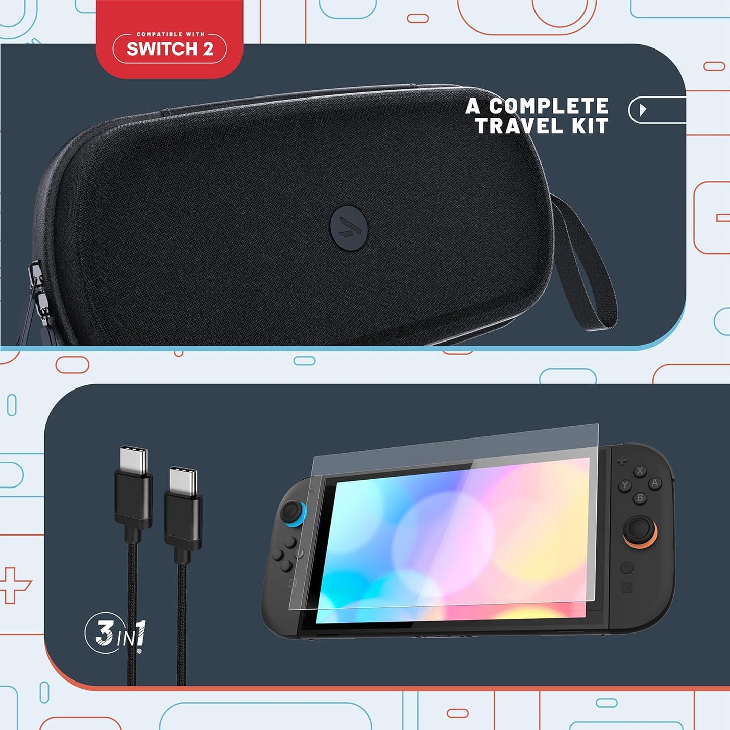 Nintendo Switch 2 Stealth Handheld Console Premium Travel Kit