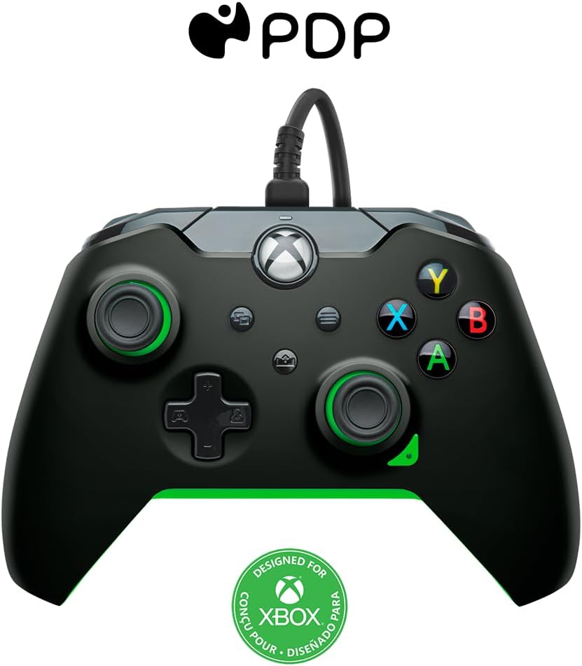 Xbox Series X|S, Xbox One - PDP Wired Gaming Controller USB Gamepad Neon Black