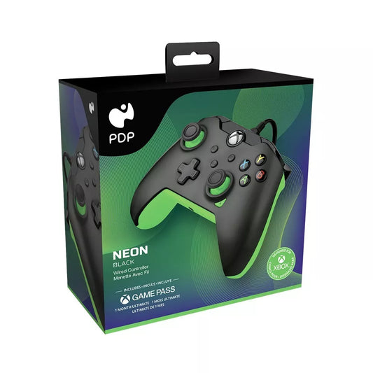 Xbox Series X|S, Xbox One - PDP Wired Gaming Controller USB Gamepad Neon Black