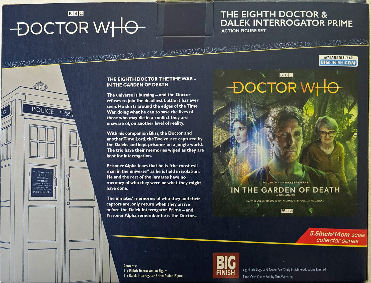 MER | The Eighth Doctor & Dalek Interrogator Prime Action Figure | Merchandise