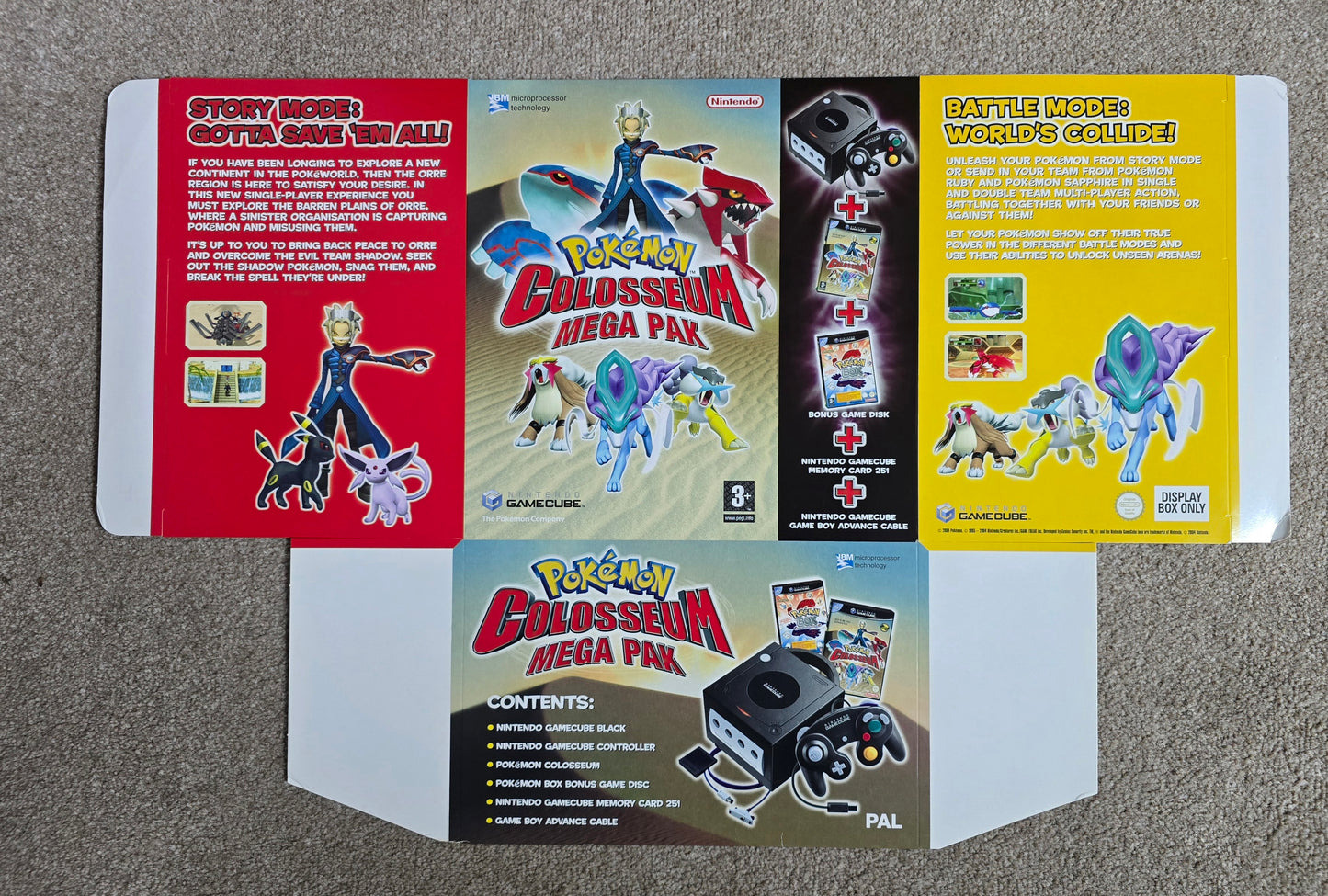 MER | Pokémon Colosseum Promotional Display Material – Merchandise | Rare Gaming Collectible
