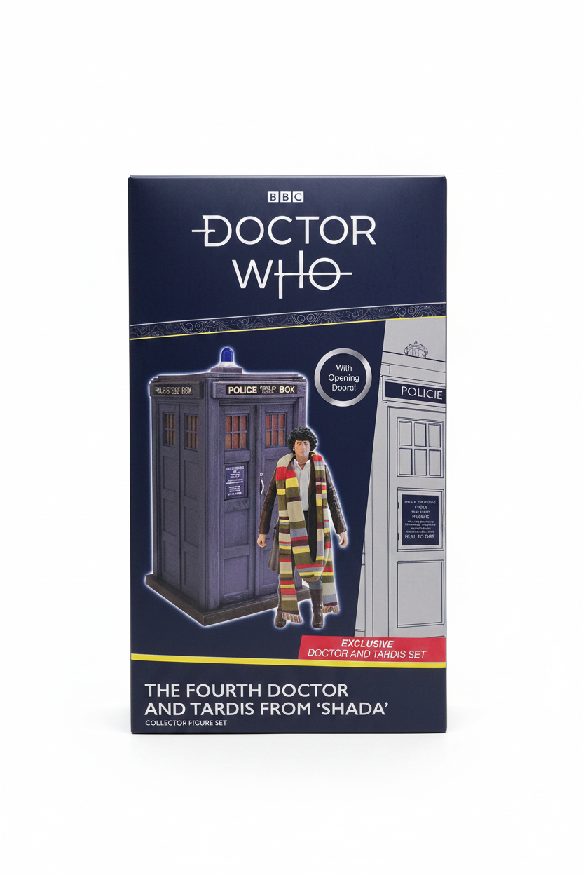 MER | The Fourth Doctor & TARDIS 'Shada' Limited Edition Collector Figure Set | Merchandise