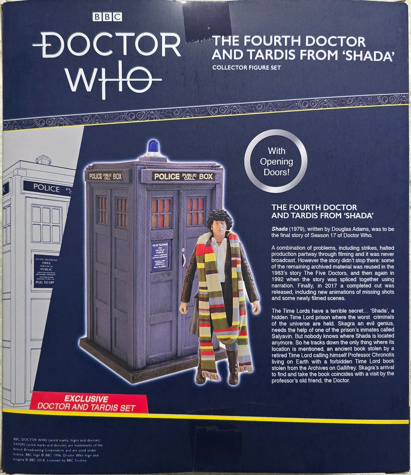 MER | The Fourth Doctor & TARDIS 'Shada' Limited Edition Collector Figure Set | Merchandise