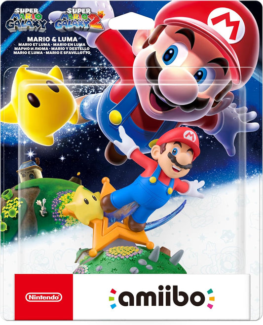 AMB | Mario & Luma – Amiibo | Collectible Figure | Nintendo