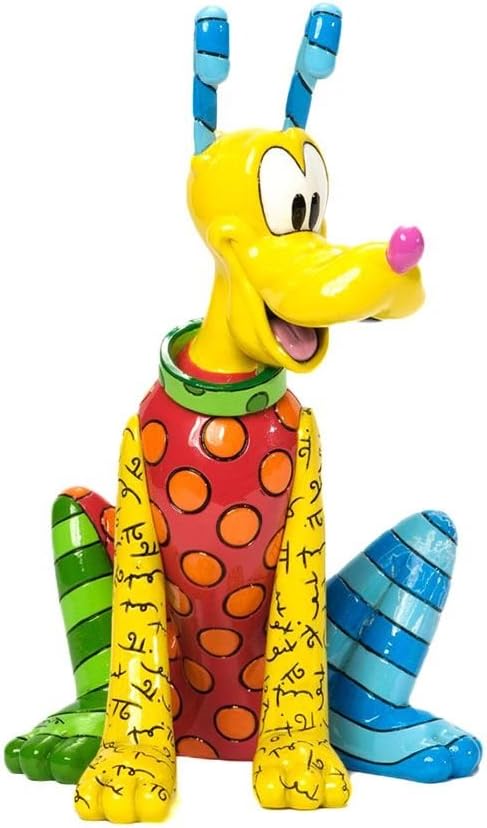MER | Britto Disney Figurine: Pluto – Collectible Disney Figure | Merchandise