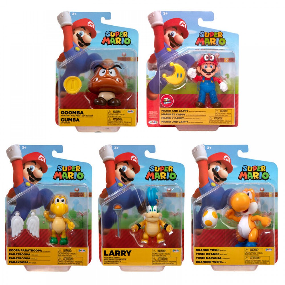 Super Mario 4" Figure Assortment