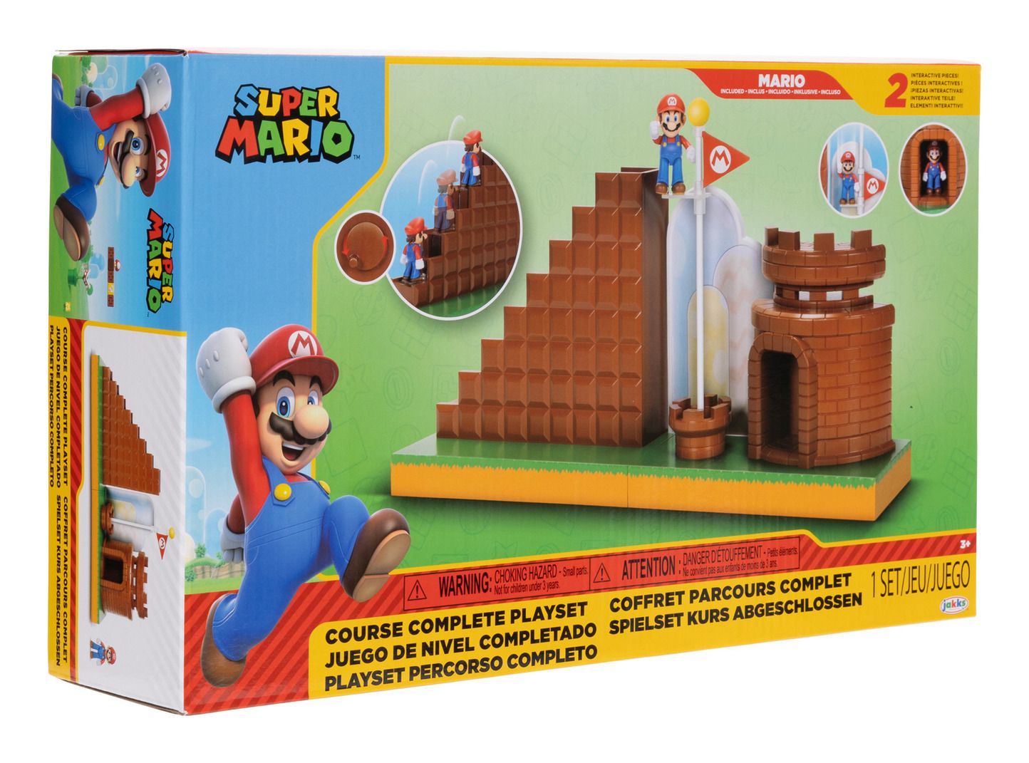 MER | Nintendo Super Mario 2.5" Level End Playset – Collectible Playset Toy