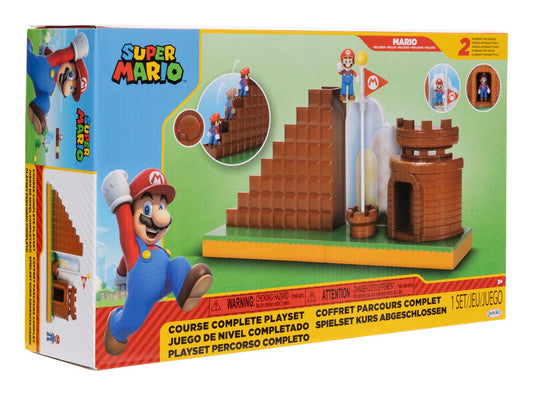MER | Nintendo Super Mario 2.5" Level End Playset – Collectible Playset Toy