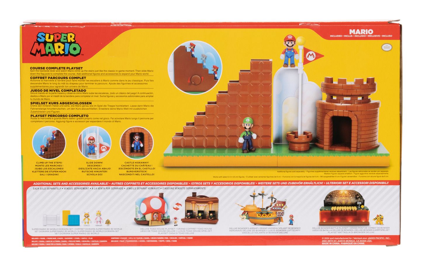 MER | Nintendo Super Mario 2.5" Level End Playset – Collectible Playset Toy