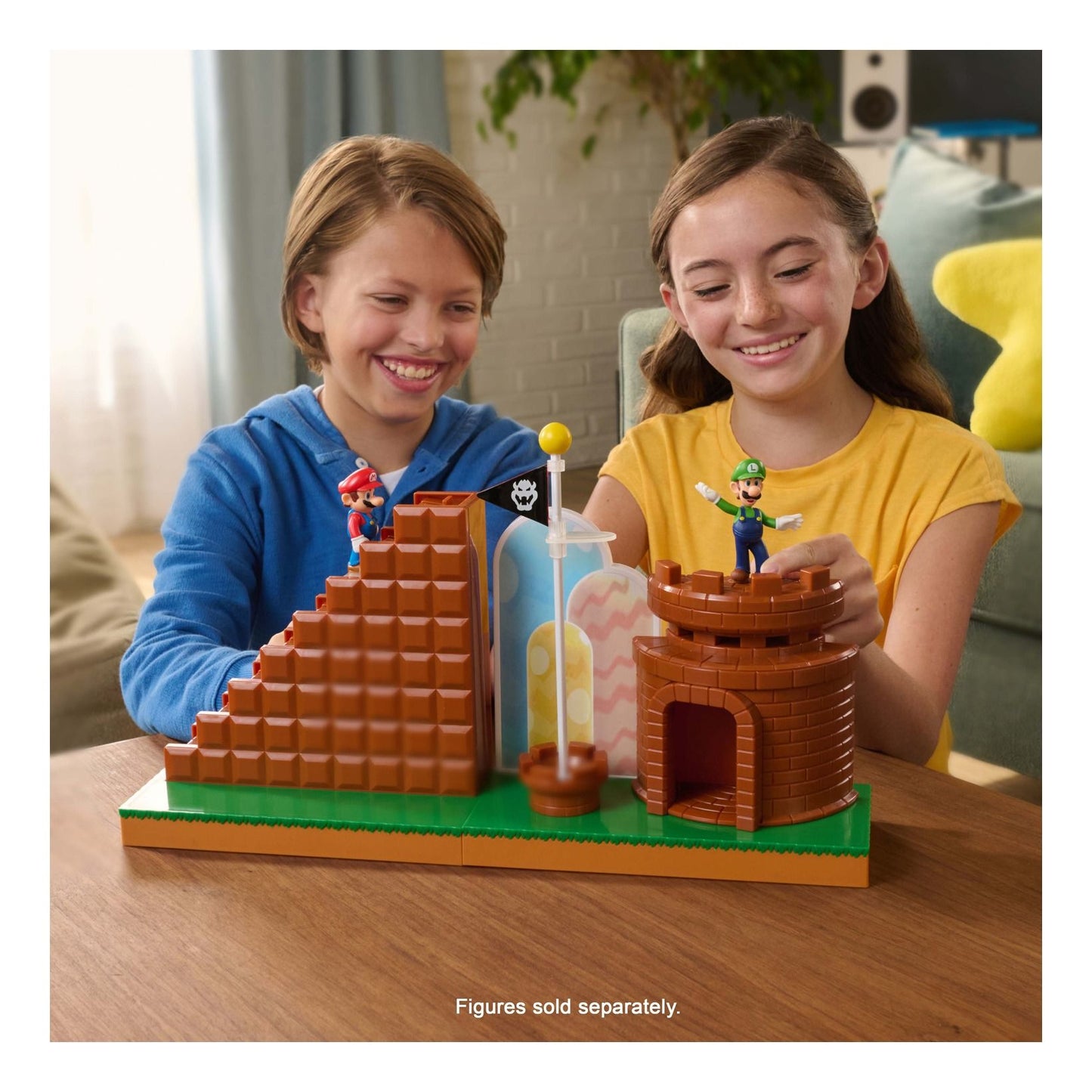 MER | Nintendo Super Mario 2.5" Level End Playset – Collectible Playset Toy