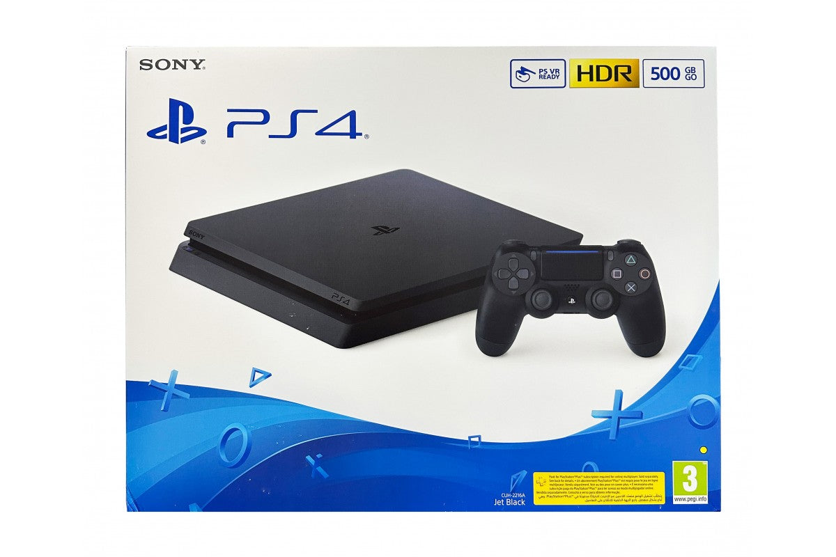 PlayStation 4 Slim Console: Jet Black 500GB