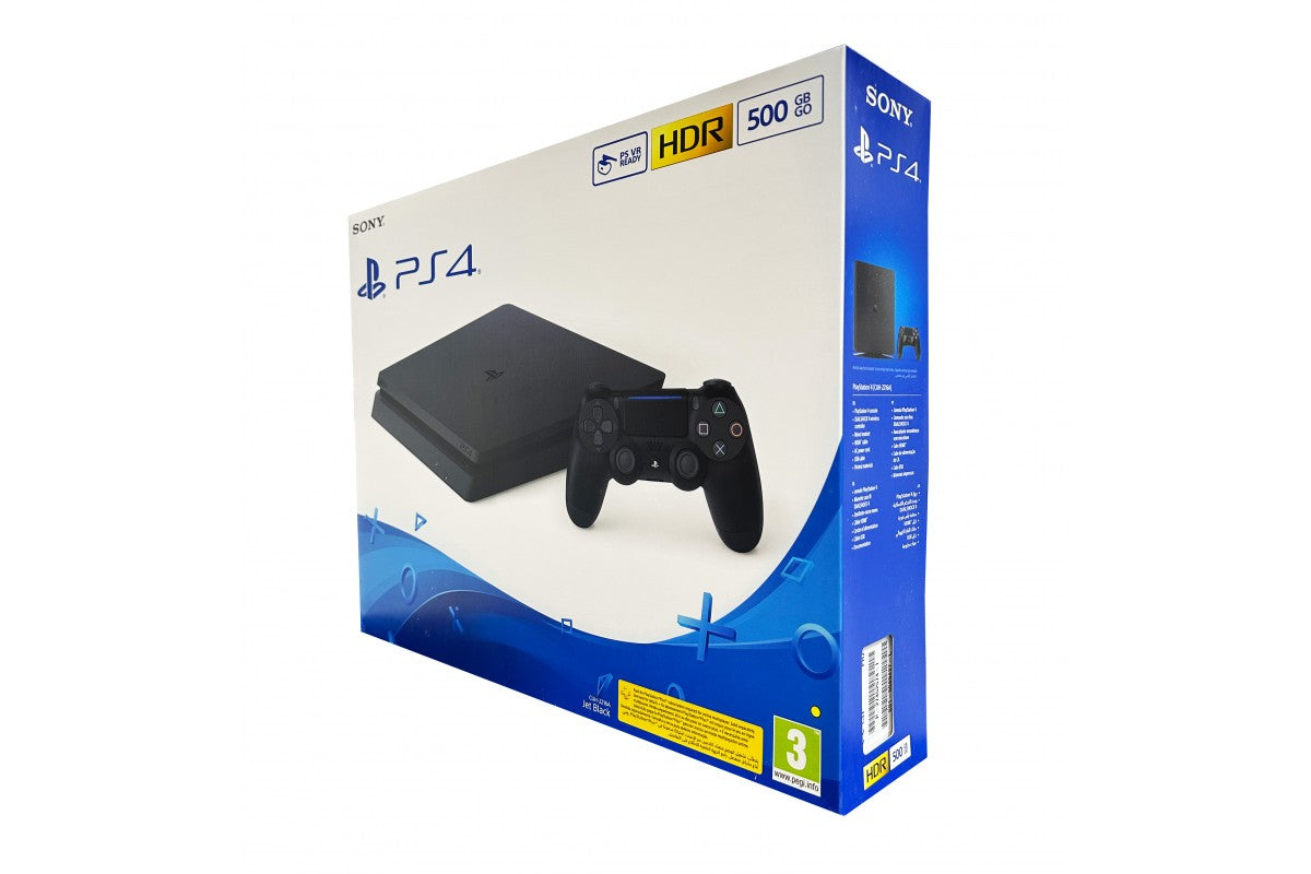 PlayStation 4 Slim Console: Jet Black 500GB