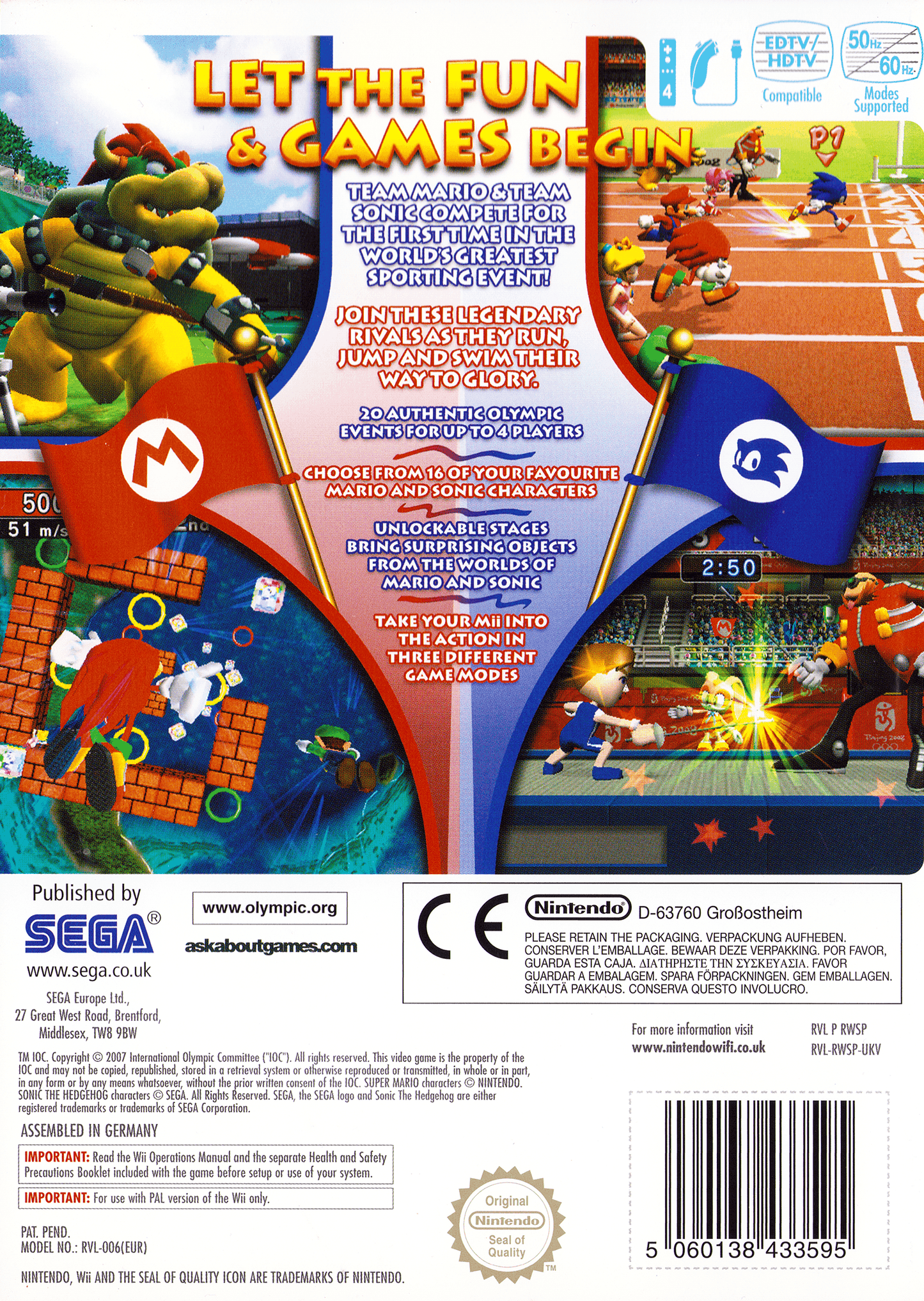 Wii | Mario & Sonic at the Olympic Games – Wii | Sports / Party