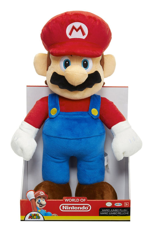 MER | Nintendo Jumbo Basic Plush Mario – Large Soft Toy