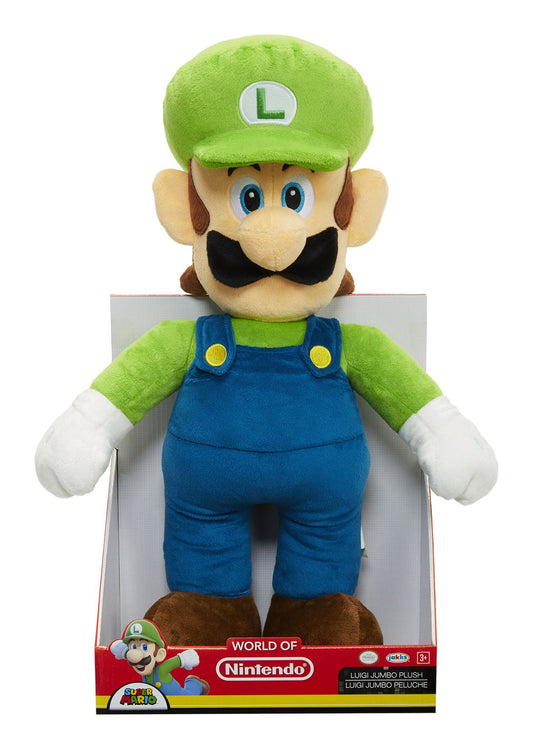 MER | Nintendo Jumbo Basic Plush Luigi – Large Soft Toy