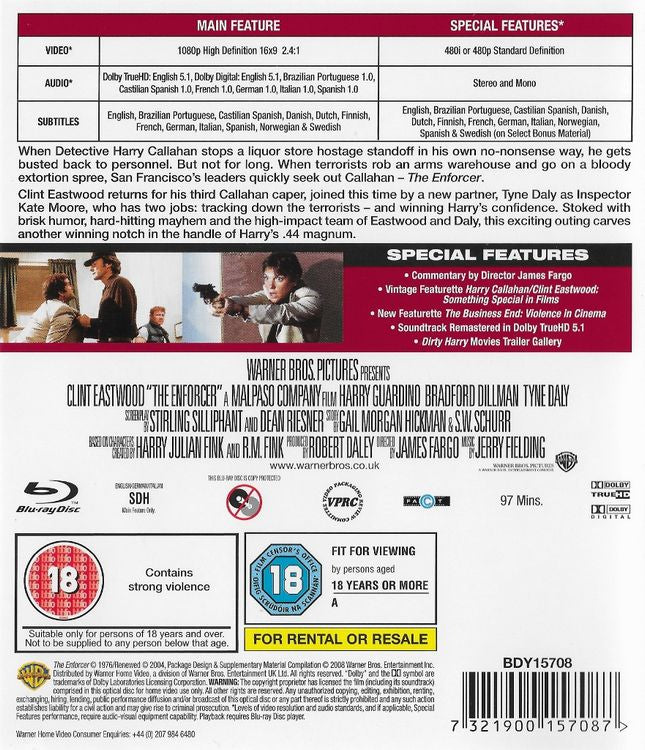 BLU | The Enforcer – Blu-ray | Action / Crime