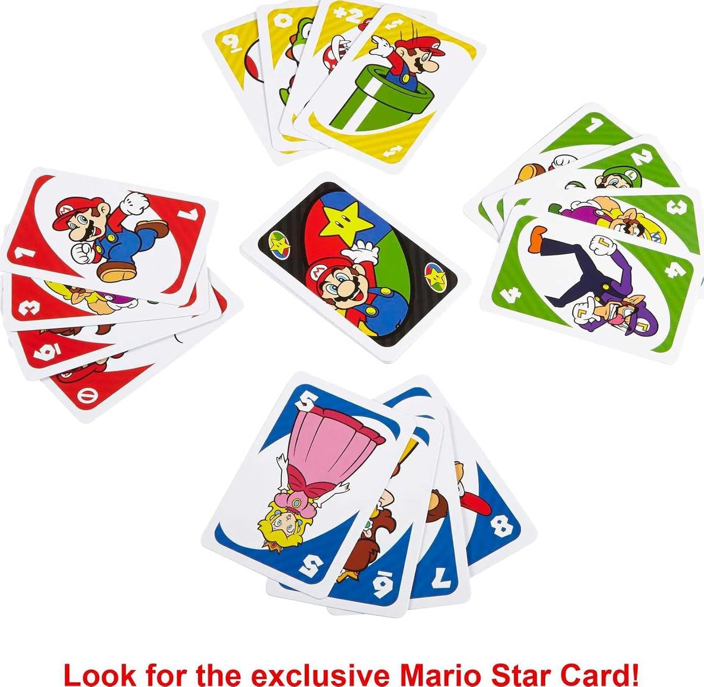 UNO Super Mario Card Game Animated Character Themed Collector Deck