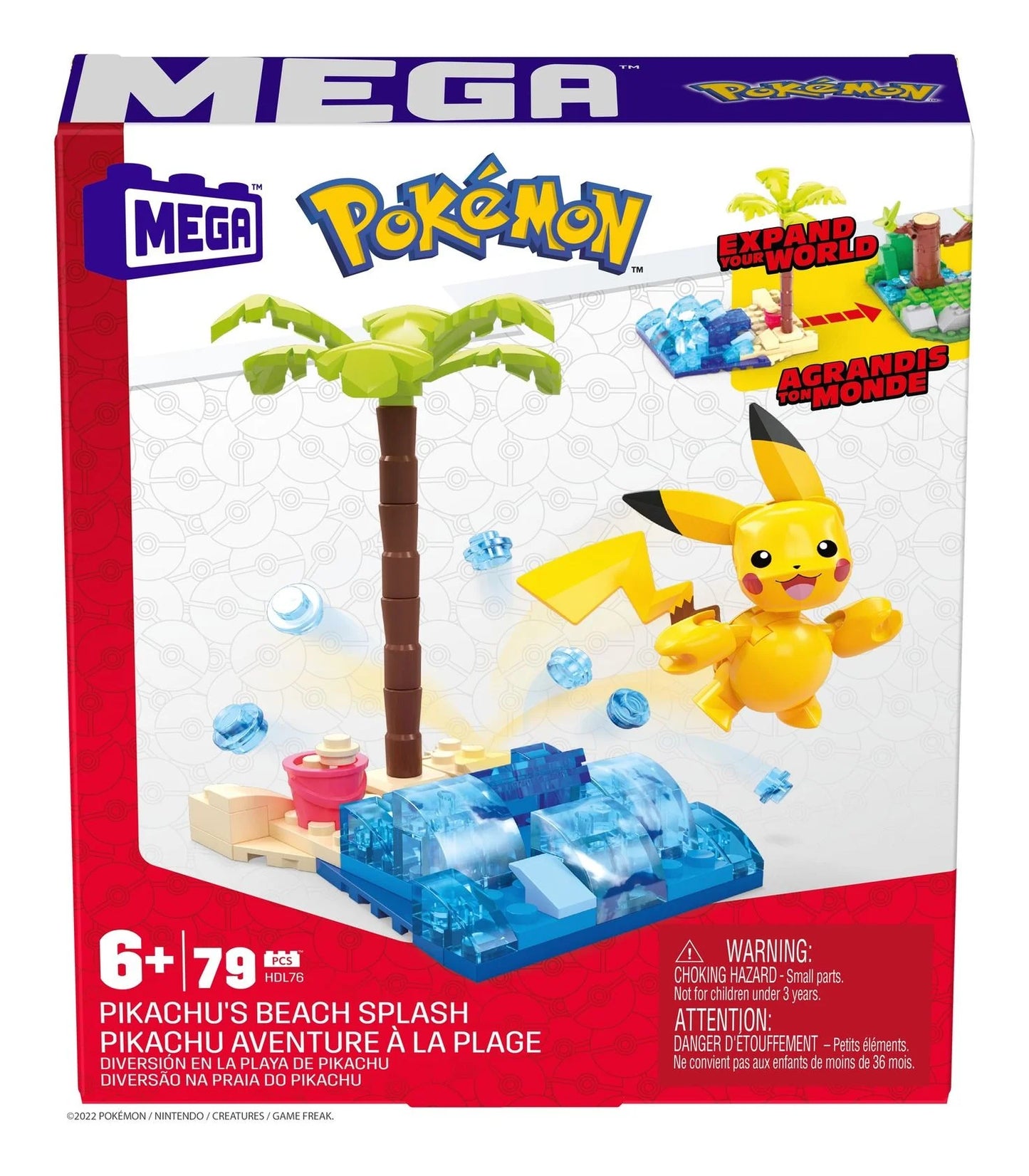 MEGA Pokémon Pikachu's Beach Splash toy Building Set