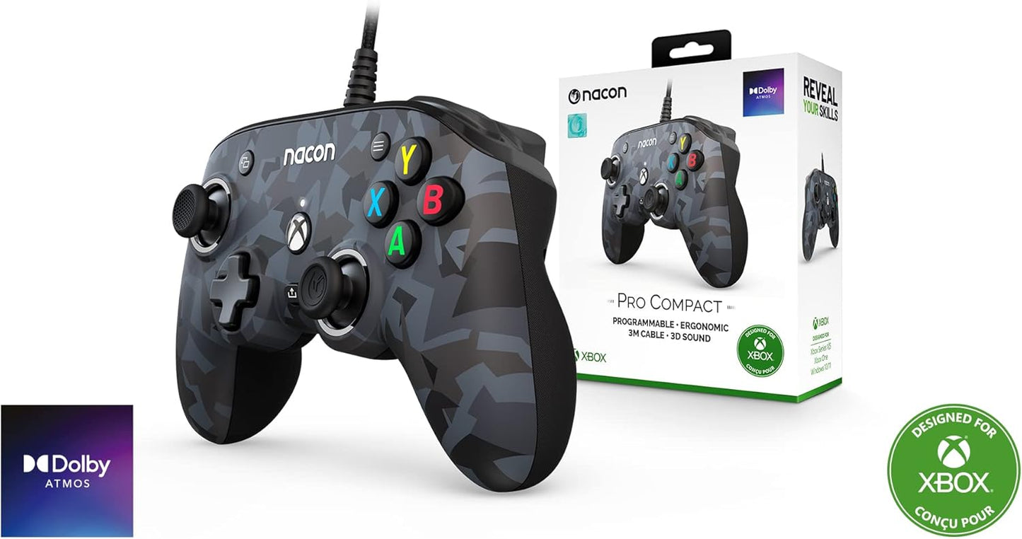 Xbox One, Series S, X  - Nacon Wired PRO Compact Controller (Camo Urban)