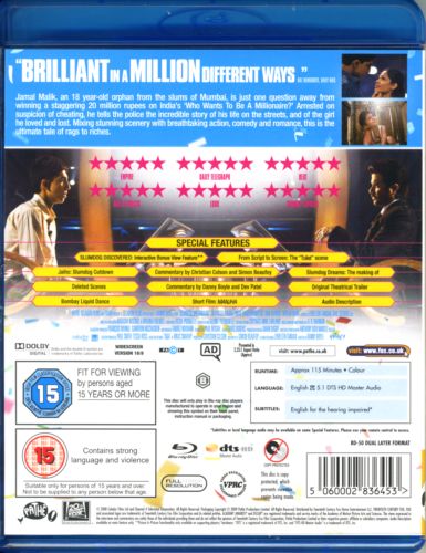Slumdog Millionaire – Blu-ray Drama Film Danny Boyle