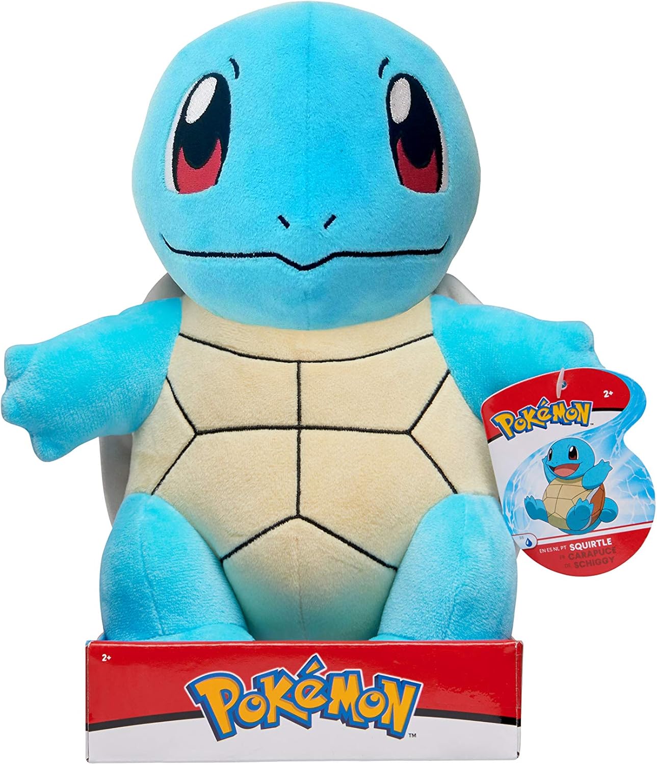 MER | Pokémon 12-Inch Squirtle Plush – Collectible Soft Toy | Jazwares