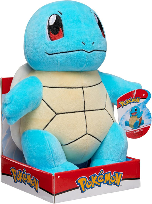 MER | Pokémon 12-Inch Squirtle Plush – Collectible Soft Toy | Jazwares