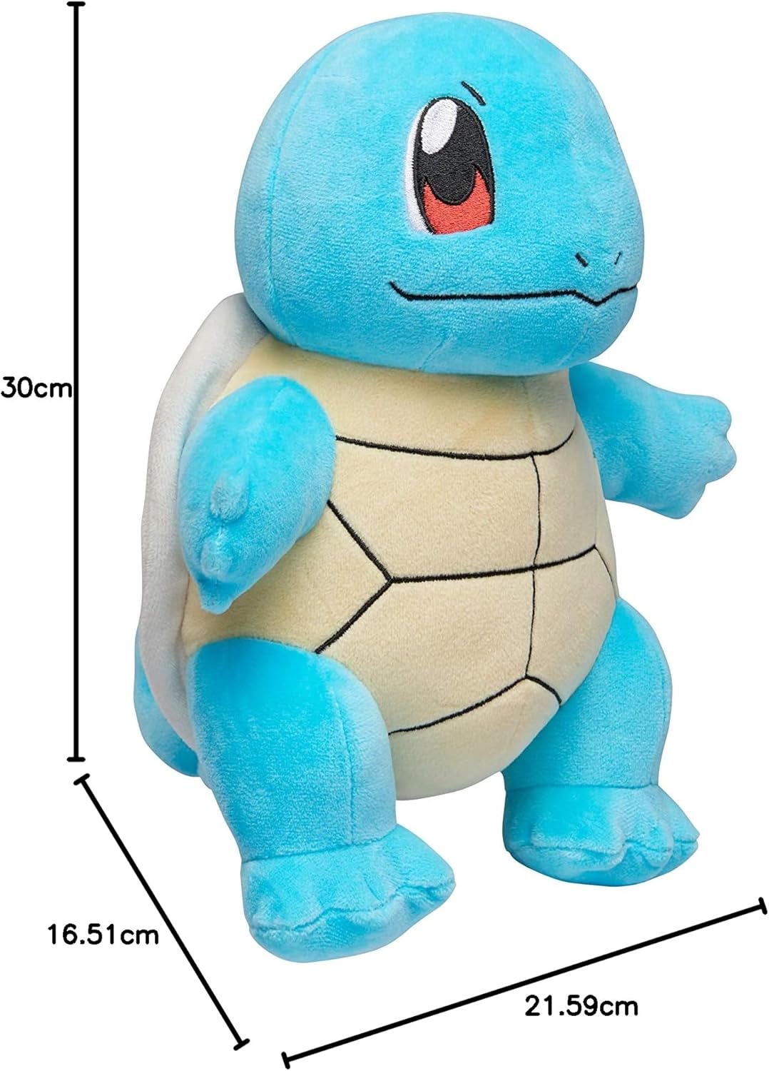 MER | Pokémon 12-Inch Squirtle Plush – Collectible Soft Toy | Jazwares