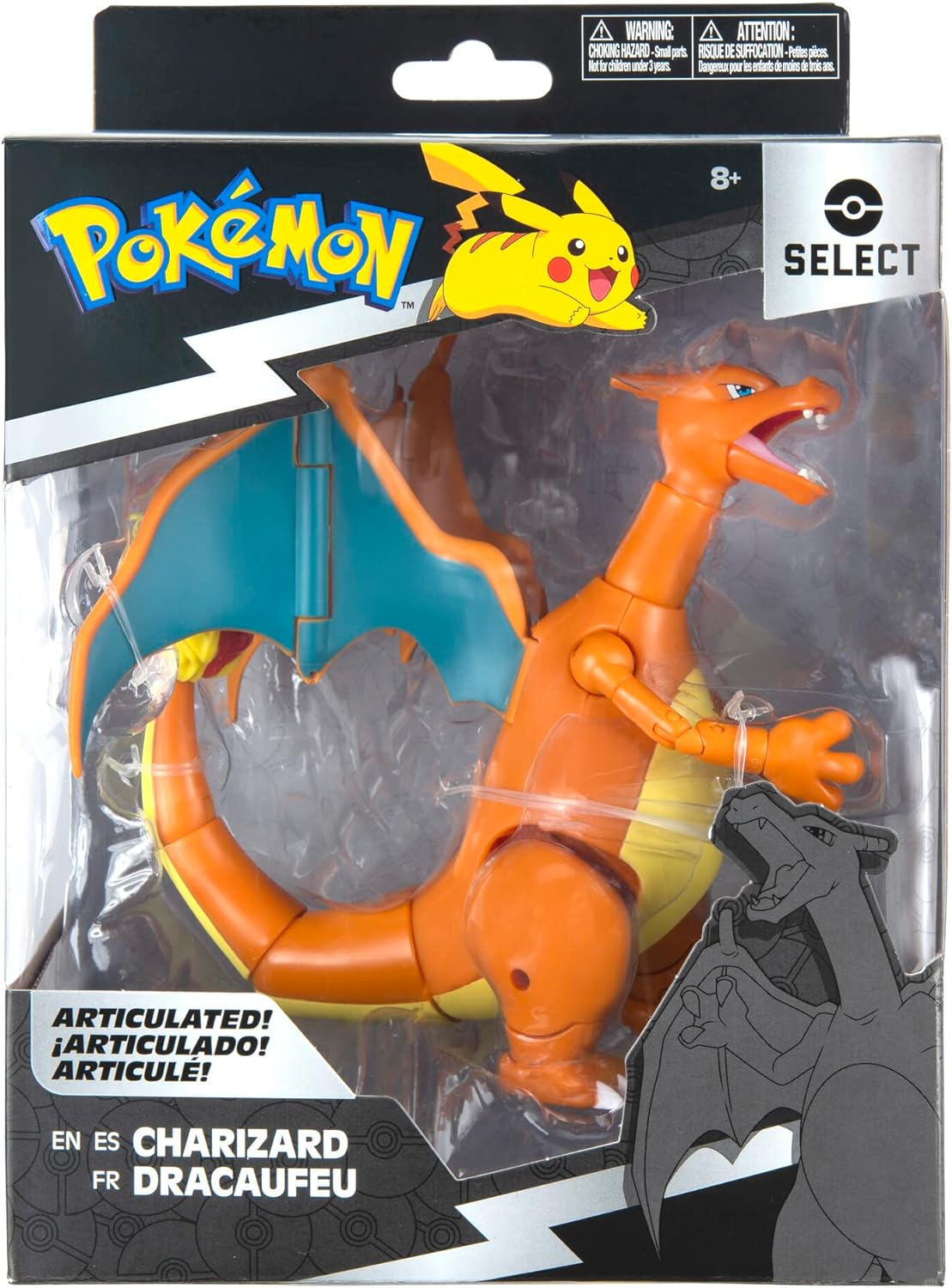 Pokemon Select 6 Inch Articulated Figure-Charizard