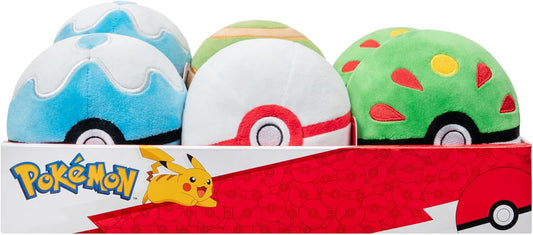 Pokémon 10 cm Plush Pokéball  - Official Pokemon Stuffed Toy