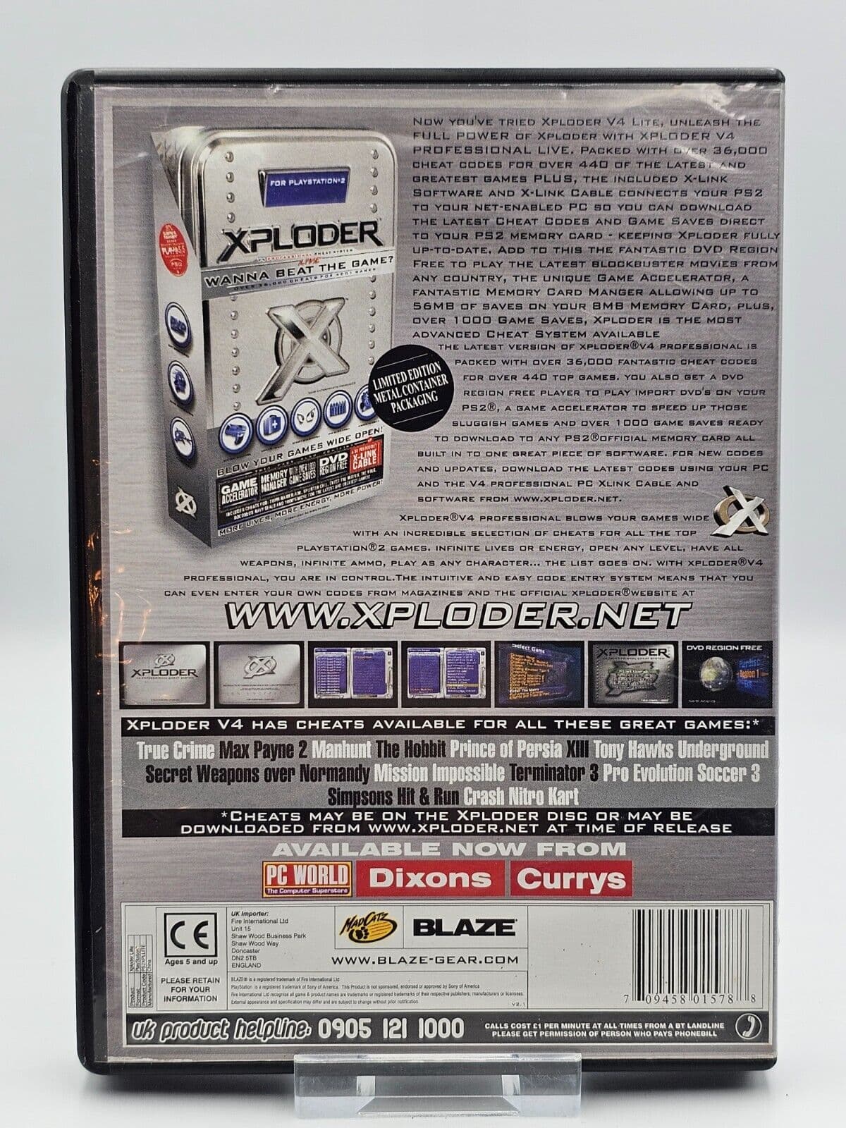 XPLODER V4 LITE - Used CIB - PS2