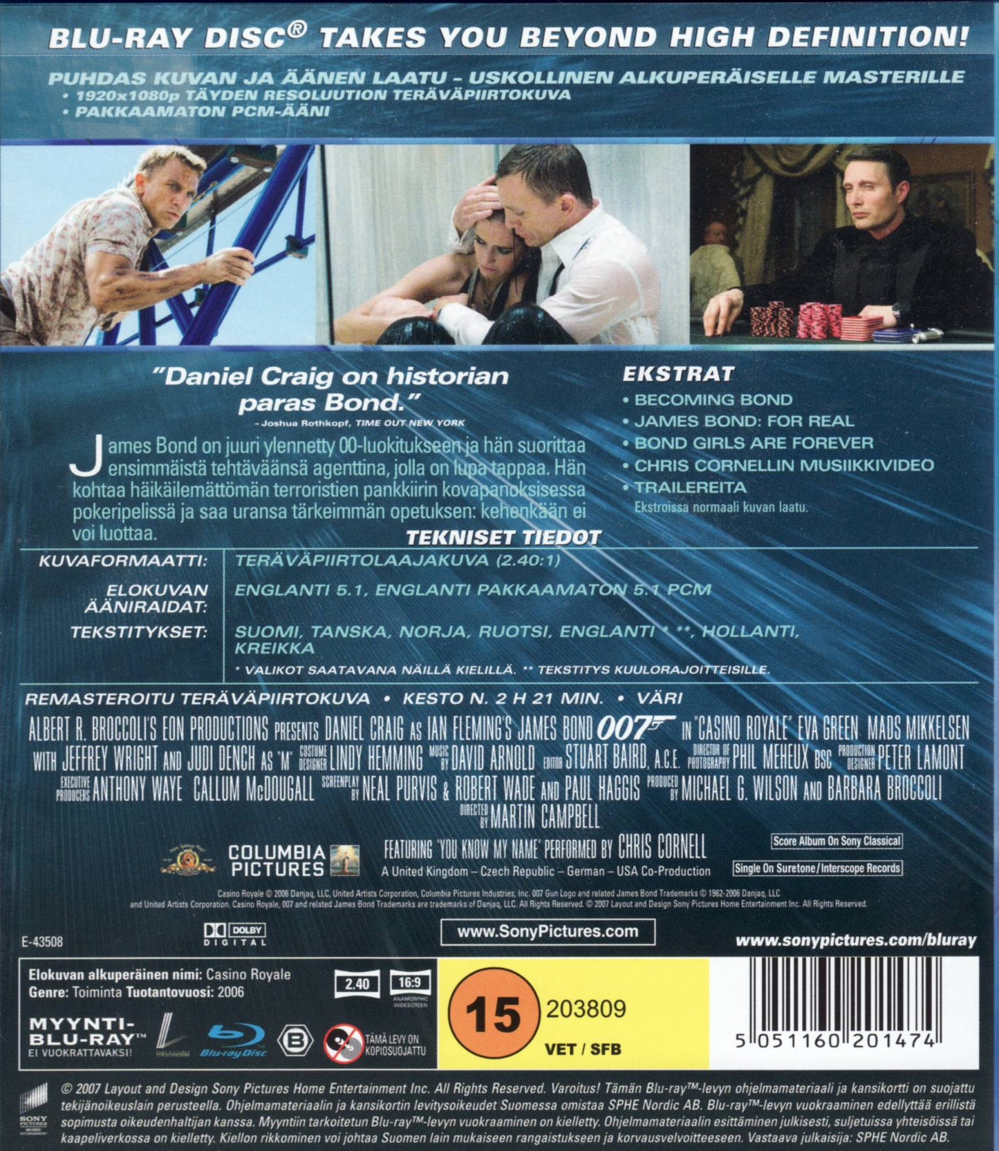Casino Royale – Blu-ray Action Thriller Film Daniel Craig