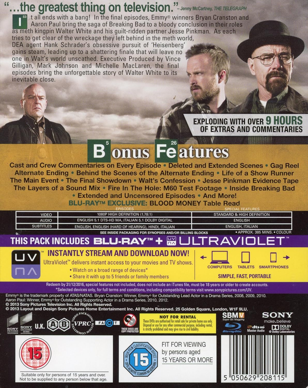 Breaking Bad Season 5 – Blu-ray Crime Drama TV Series AMC