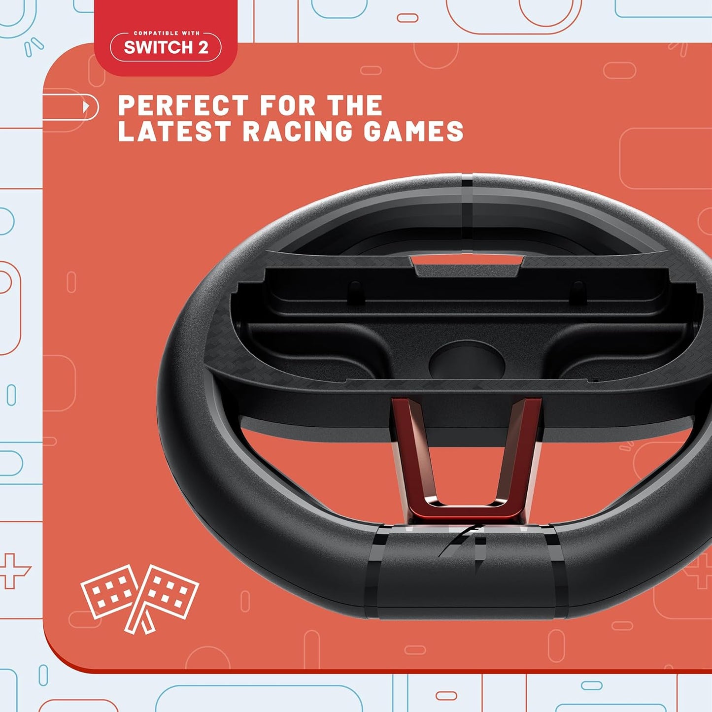 Nintendo Switch 2 Stealth Racing Wheel - Twin Pack