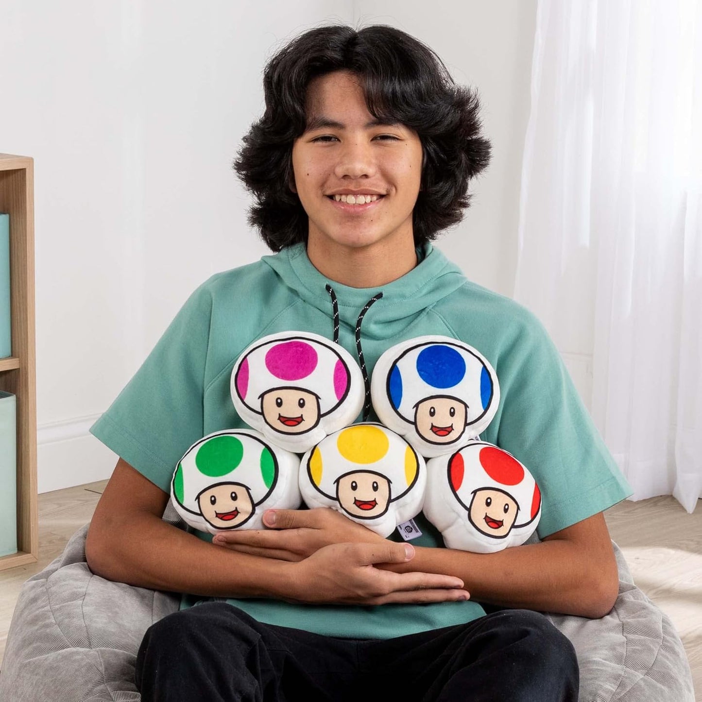 MER | Club Mocchi Mocchi Super Mario Toad Junior Assortment – Soft Plush Toy