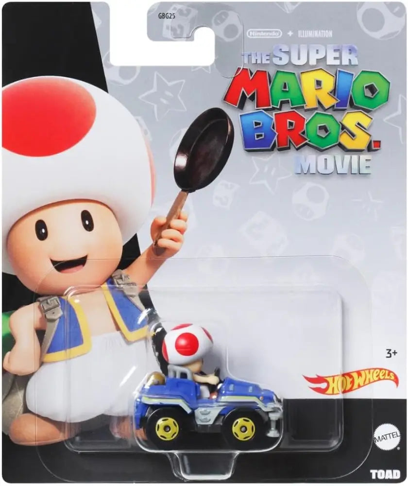 Hot Wheels The Super Mario Bros Movie - Mariokart New Toad