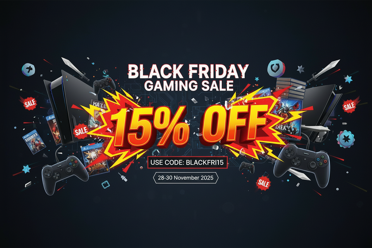 Optimized Black Friday Gaming Sale Header Banner